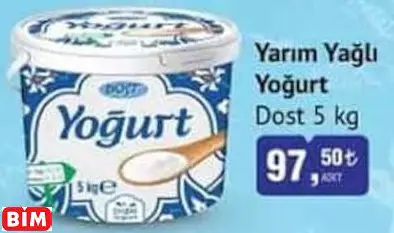 DOST YARIM YAĞLI YOĞURT DOST YARIM YAĞLI YOĞURT